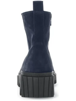 Leder-Boots in Dunkelblau><noscript><img width=