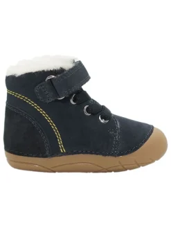 Leder-Boots in Dunkelblau><noscript><img width=