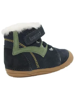 Leder-Boots in Dunkelblau><noscript><img width=