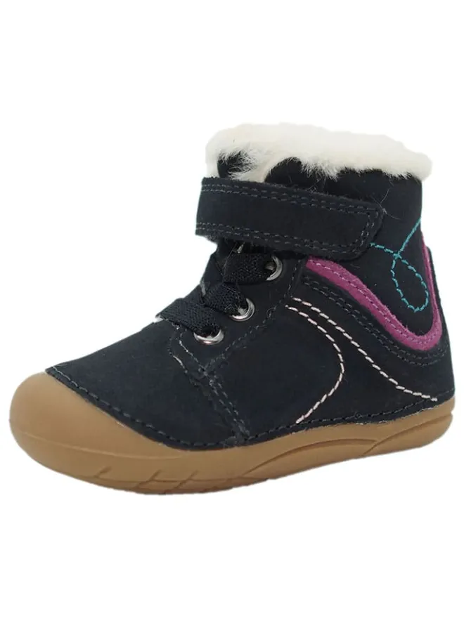 Leder-Boots in Dunkelblau>lamino Outlet