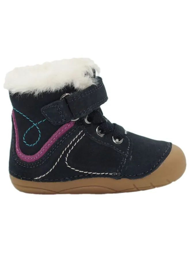 Leder-Boots in Dunkelblau>lamino Outlet