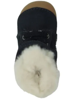 Leder-Boots in Dunkelblau><noscript><img width=