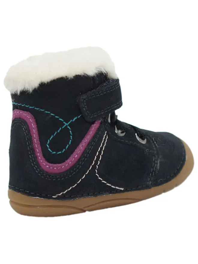 Leder-Boots in Dunkelblau>lamino Outlet