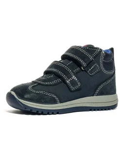 Leder-Boots in Dunkelblau><noscript><img width=