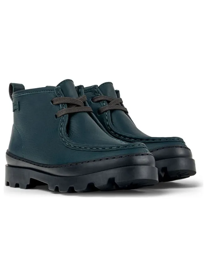 Leder-Boots in Dunkelblau>Camper New