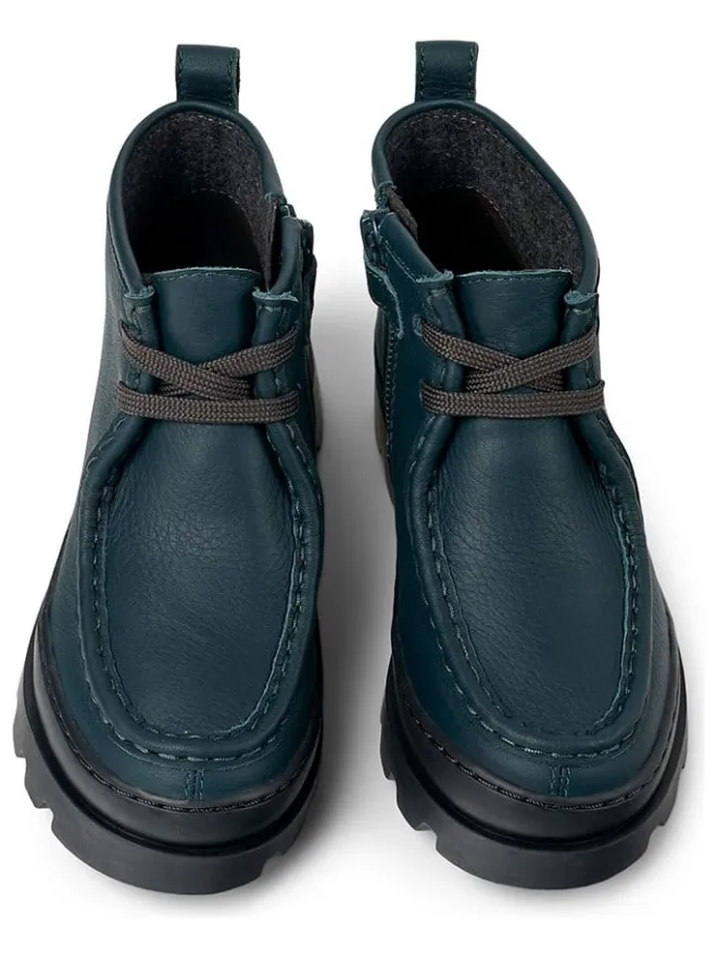 Leder-Boots in Dunkelblau>Camper New