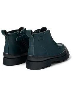 Leder-Boots in Dunkelblau><noscript><img width=