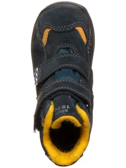 Leder-Boots in Dunkelblau><noscript><img width=