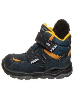 Leder-Boots in Dunkelblau><noscript><img width=