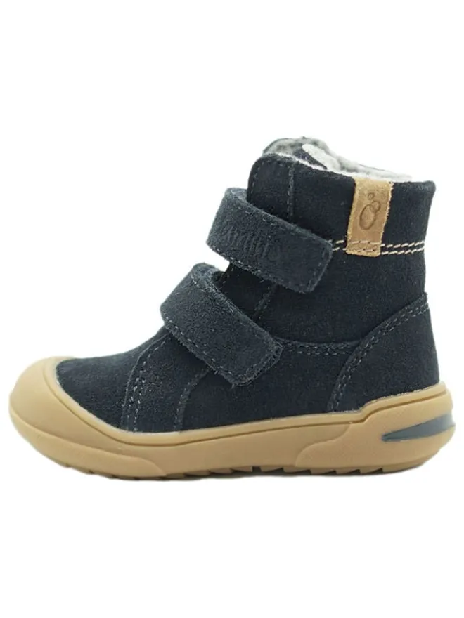 Leder-Boots in Dunkelblau>lamino Discount