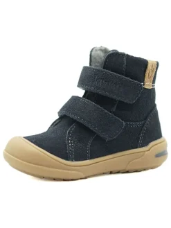 Leder-Boots in Dunkelblau>lamino Discount
