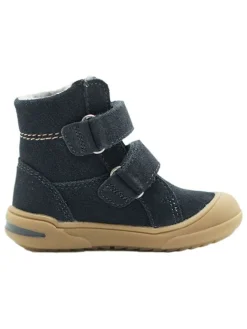 Leder-Boots in Dunkelblau><noscript><img width=