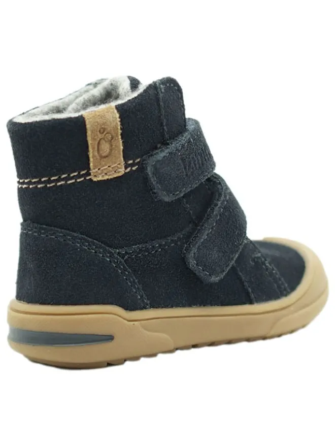 Leder-Boots in Dunkelblau>lamino Discount