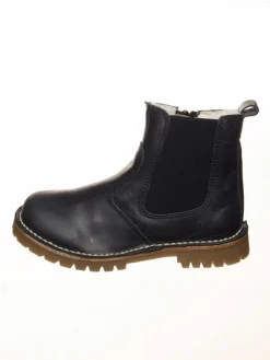 Leder-Boots in Dunkelblau>POM POM Hot