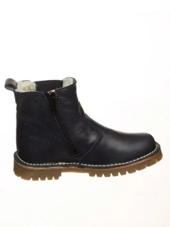 Leder-Boots in Dunkelblau>POM POM Hot