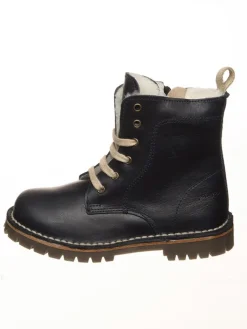 POM POM Stiefel & Boots·Boots^Leder-Boots in Dunkelblau