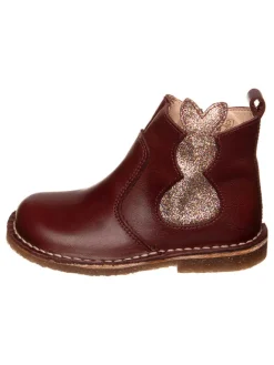 kmins Stiefel & Boots·Boots^Leder-Boots in Dunkelbraun/ Gold