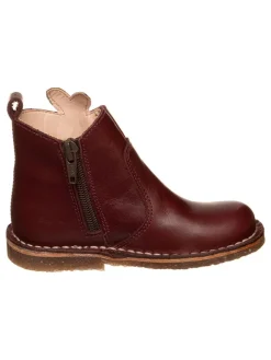 kmins Stiefel & Boots·Boots^Leder-Boots in Dunkelbraun/ Gold