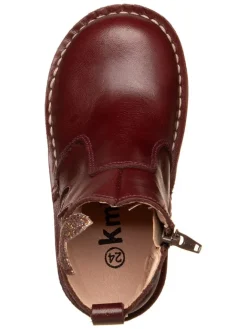 kmins Stiefel & Boots·Boots^Leder-Boots in Dunkelbraun/ Gold