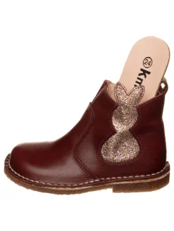 kmins Stiefel & Boots·Boots^Leder-Boots in Dunkelbraun/ Gold
