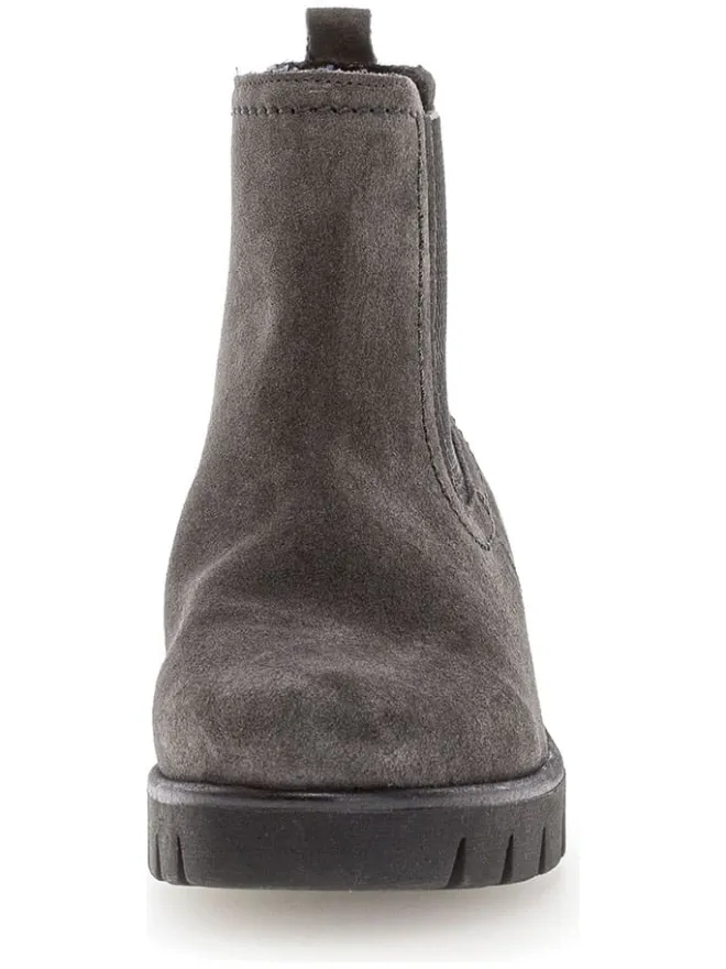 Leder-Boots in Grau>Gabor New