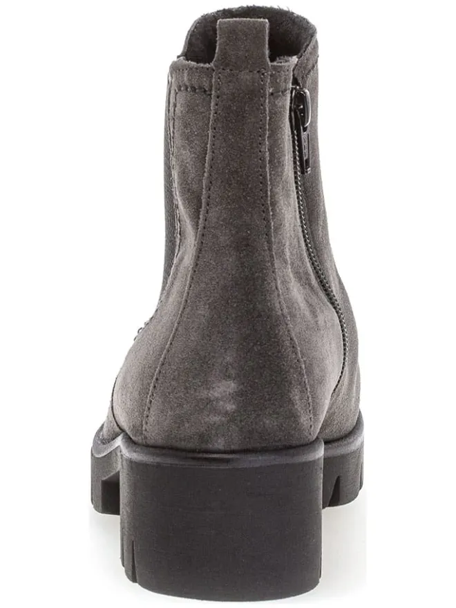 Leder-Boots in Grau>Gabor New