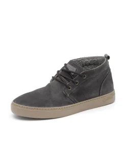 natural world Schnürschuhe^Leder-Boots in Grau