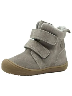 Leder-Boots in Grau>lamino