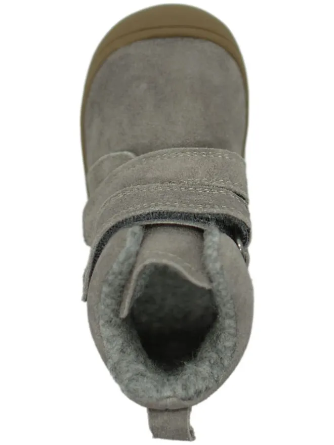 Leder-Boots in Grau>lamino