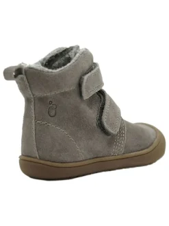 Leder-Boots in Grau><noscript><img width=