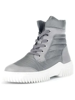 Leder-Boots in Grau>Gabor Best