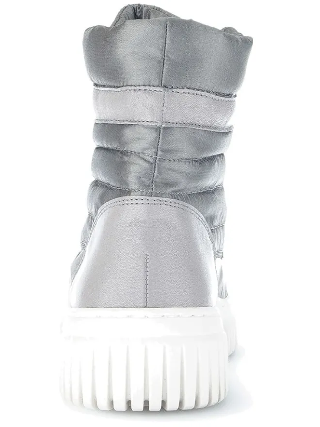 Leder-Boots in Grau>Gabor Best