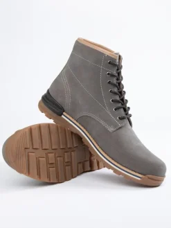 PAUL VESTERBRO Stiefel & Boots^Leder-Boots in Grau