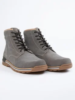 PAUL VESTERBRO Stiefel & Boots^Leder-Boots in Grau