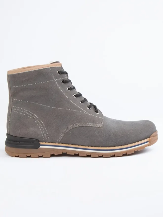 PAUL VESTERBRO Stiefel & Boots^Leder-Boots in Grau