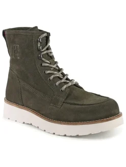 Leder-Boots in Grün>Tommy Hilfiger Shoes