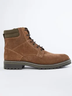 Leder-Boots in Hellbraun><noscript><img width=