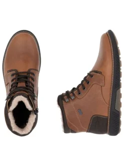 Leder-Boots in Hellbraun><noscript><img width=