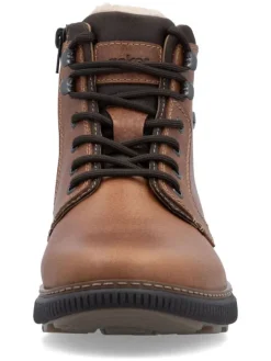 Leder-Boots in Hellbraun><noscript><img width=