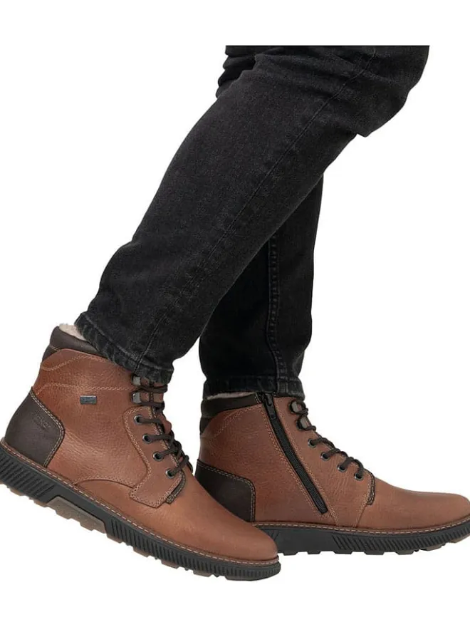 Leder-Boots in Hellbraun>rieker