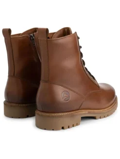 Leder-Boots in Hellbraun><noscript><img width=