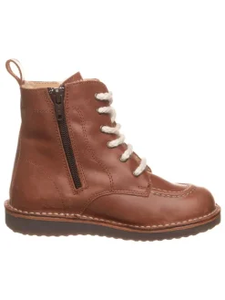 Leder-Boots in Hellbraun>kmins