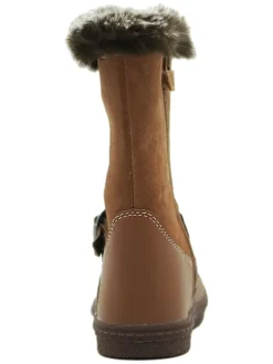 Leder-Boots in Hellbraun><noscript><img width=