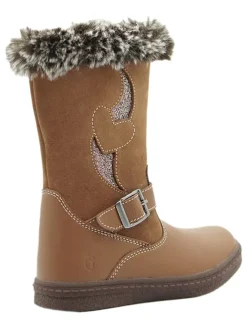 Leder-Boots in Hellbraun><noscript><img width=