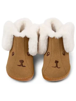 Camper Stiefel & Boots|Stiefeletten·Hohe Stiefeletten^Leder-Boots in Hellbraun/ Creme