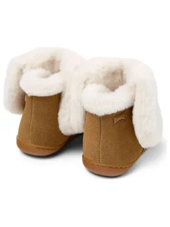 Camper Stiefel & Boots|Stiefeletten·Hohe Stiefeletten^Leder-Boots in Hellbraun/ Creme