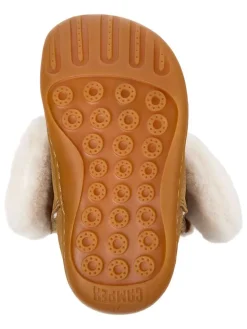Camper Stiefel & Boots|Stiefeletten·Hohe Stiefeletten^Leder-Boots in Hellbraun/ Creme