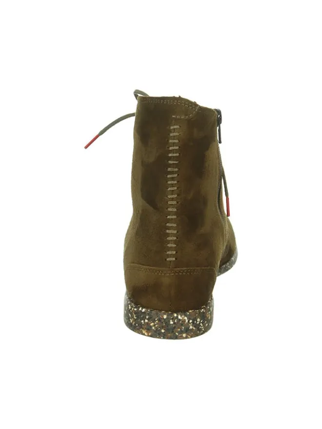 Leder-Boots in Khaki>Think! Sale