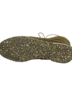 Leder-Boots in Khaki><noscript><img width=