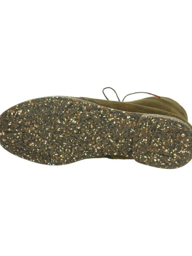 Leder-Boots in Khaki>Think! Sale